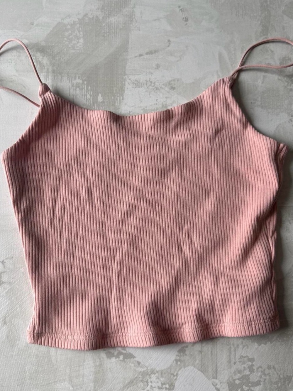 Garage Ribbed Spaghetti Strap Tank Top - Pink